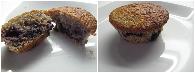 Blåbær muffins med branflakes