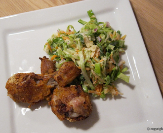 non-Fried Chicken med Coleslaw