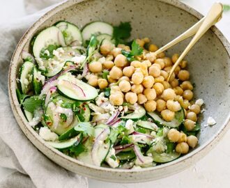 Simple Cucumber Salad with Lime Vinaigrette