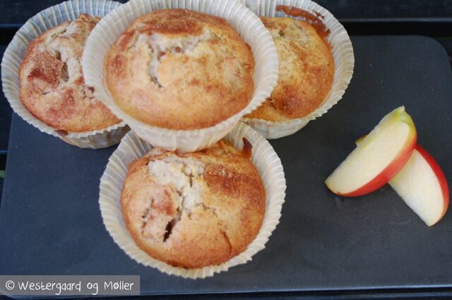 Æblemuffins med kanel