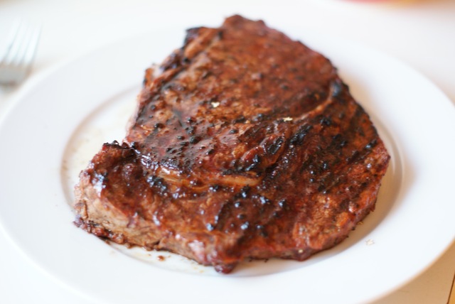 Steak med bagte rodfrugter og parmasancreme - Dukan "style"