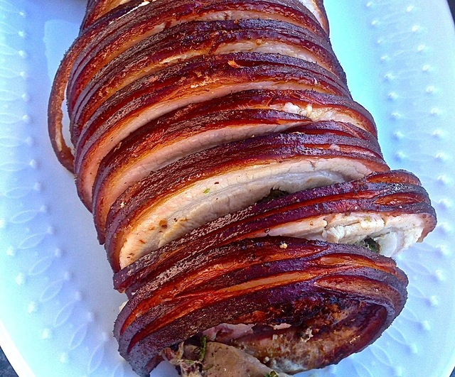 Porchetta på kuglegrill