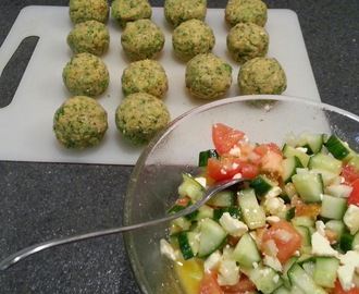 Falafel i fuldkornstortilla