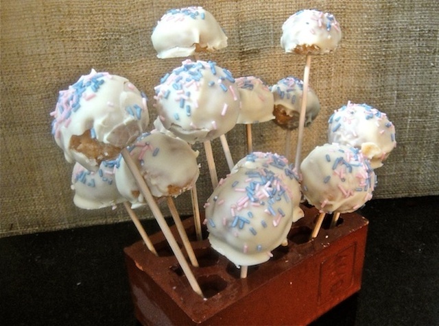 Mango cake pops