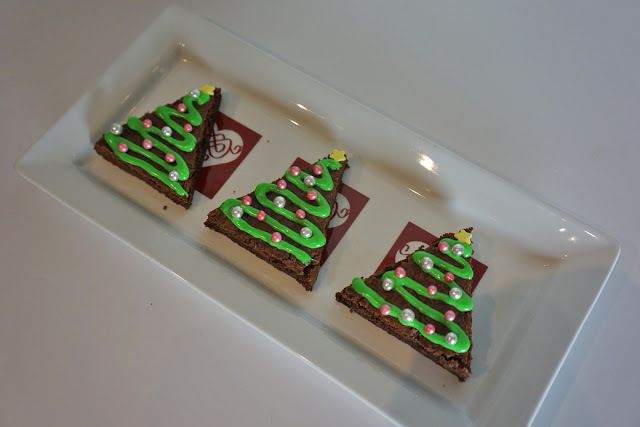 Joulukuusi brownies (video)
