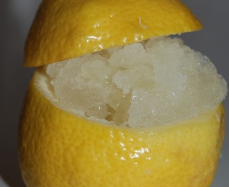 Sorbetto al limone - sitruunasorbetti