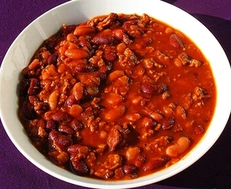 Chili con carne juustokuminalla