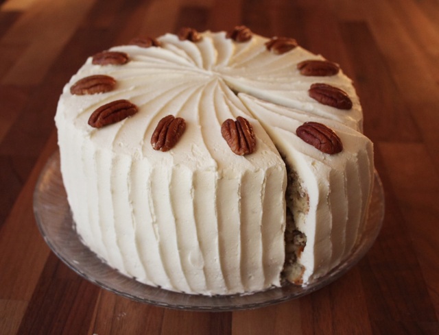 Maple and Pecan Layer Cake