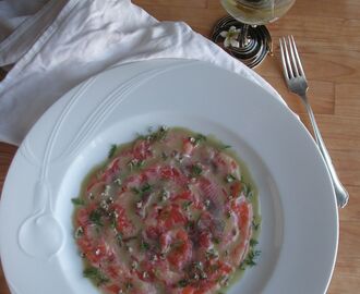 Wasabilohicarpaccio siankärsämöllä