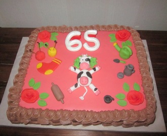 65-vuotiaalle kakku