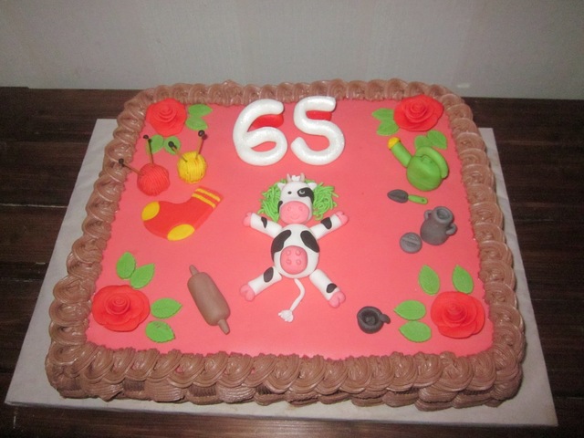65-vuotiaalle kakku