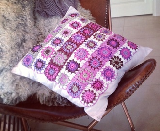 Virkattu tyyny / Crochet pillow cover