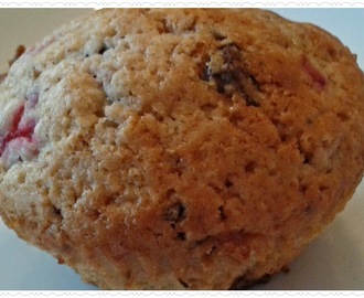 Vadelma-suklaa muffinit