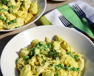 Kymmenen ällän pasta - Tagliatelle alla pollo con limoncello