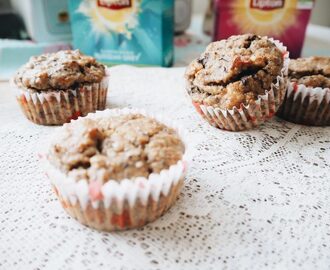 Välipalaksi viljattomat banaani-pähkinämuffinssit