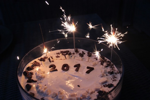 Suklaapiparitiramisu - uuden vuoden kakku 2017