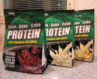 Testissä Fastin Cook-Bake-Cake Protein