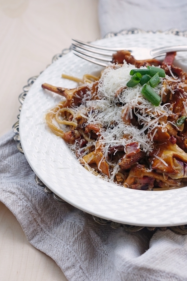 Helppo ja herkullinen kanttarellipasta / An easy, delicious chantarelle pasta