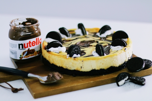 RECIPE: NUTELLA & OREO CHEESECAKE