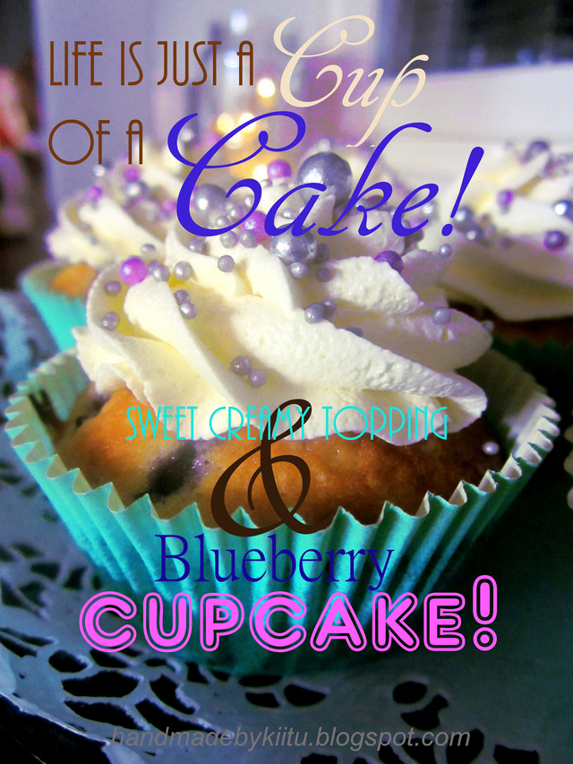 Mustikkamuffinit/kuppikakut - Blueberry Cupcakes!