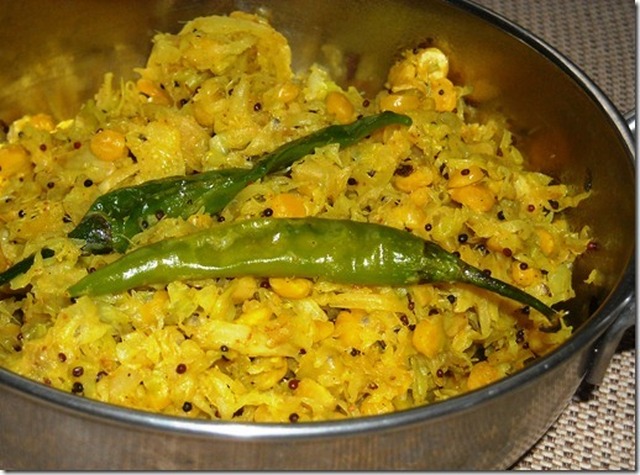 Cabbage Channa Dhal