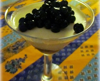 Panna cotta ja raparperihilloa