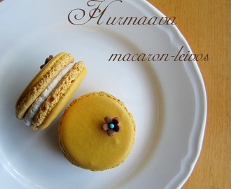 Macaron-leivokset, sitruunakreemi täytteellä