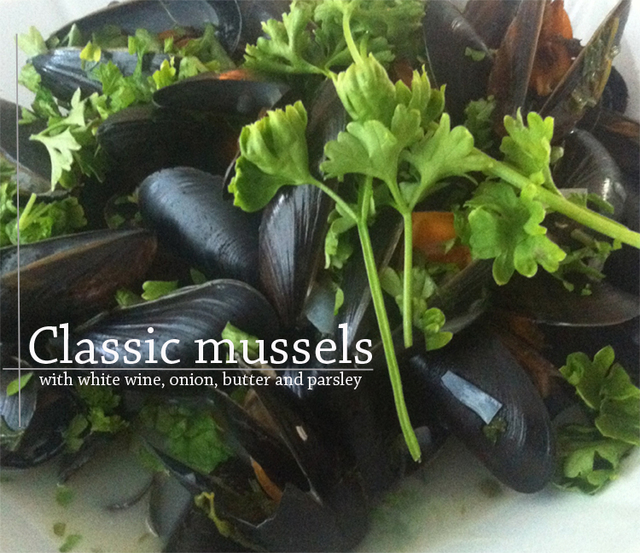 Classic mussels with homemade mayonnaise