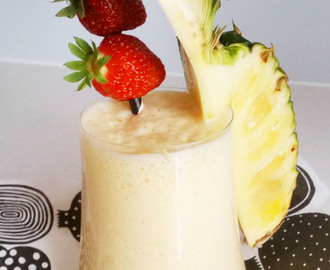 Ananas protein shake -välipalajuoma