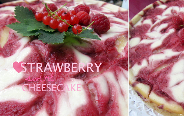 ♥ Strawberry swirl Cheesecake