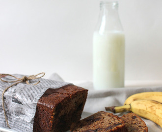 Banana & chocolate bread / Banaani-suklaaleipä