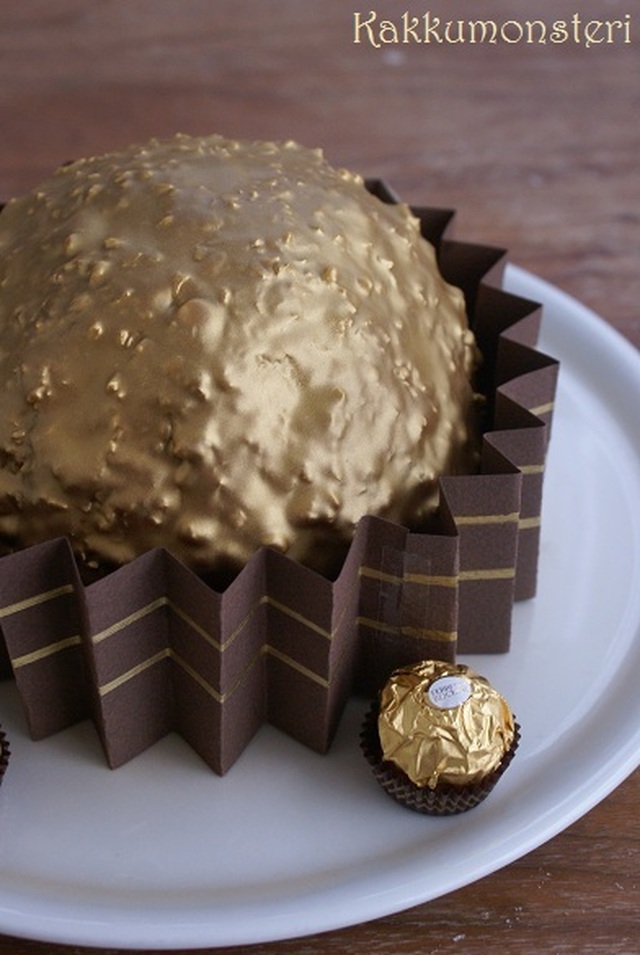 Ferrero rocher kakku 3D