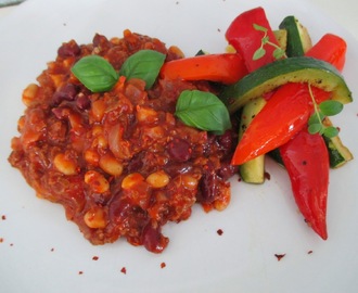 Chili con carne soijarouheesta