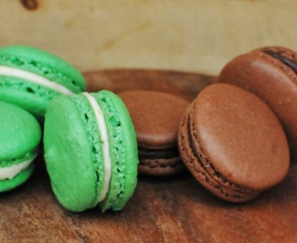 Lime- ja suklaa Macarons