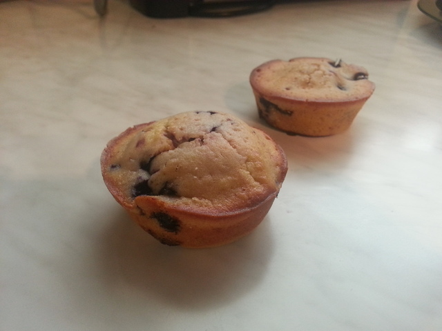 Sitruuna-mustikka muffinssit