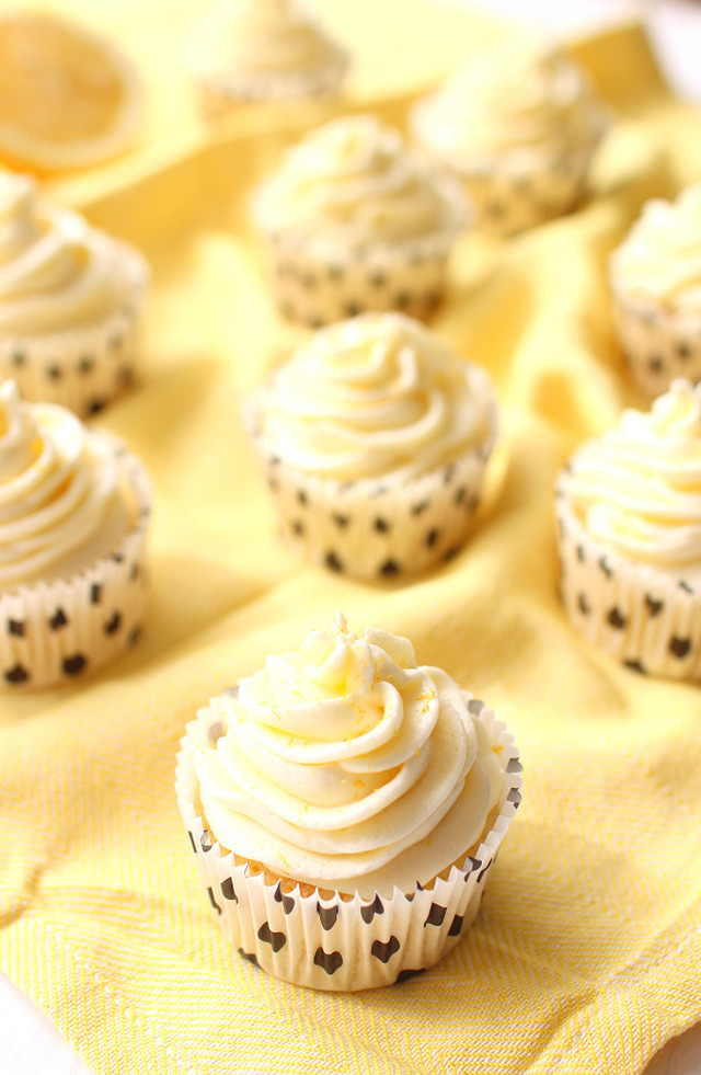 Triple lemon cupcakes