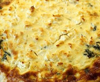 Feta-Pinaatti Quiche