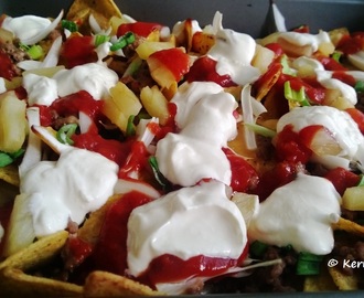 Nachos a'la Kermasuut + salaatti