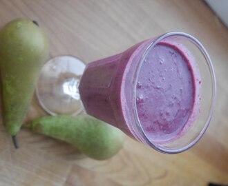 Mustikka-päärynä smoothie