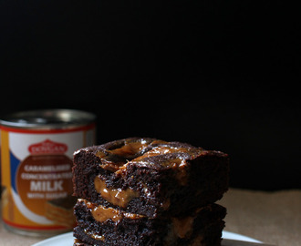 Dulce de leche brownies