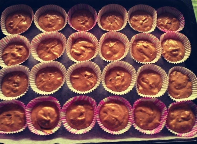 pähkinä-suklaarae muffinssit