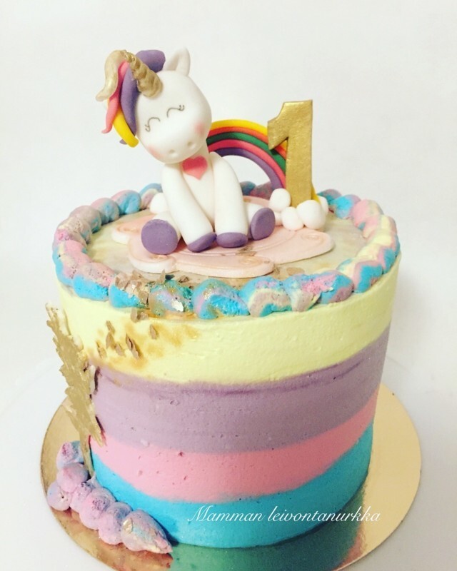 Söpönen unicorn- cake