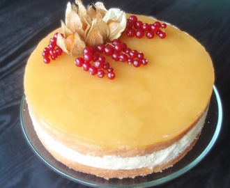 Valkosulkaa-passionhedelmäkakku / White chocolate and passion fruit cake