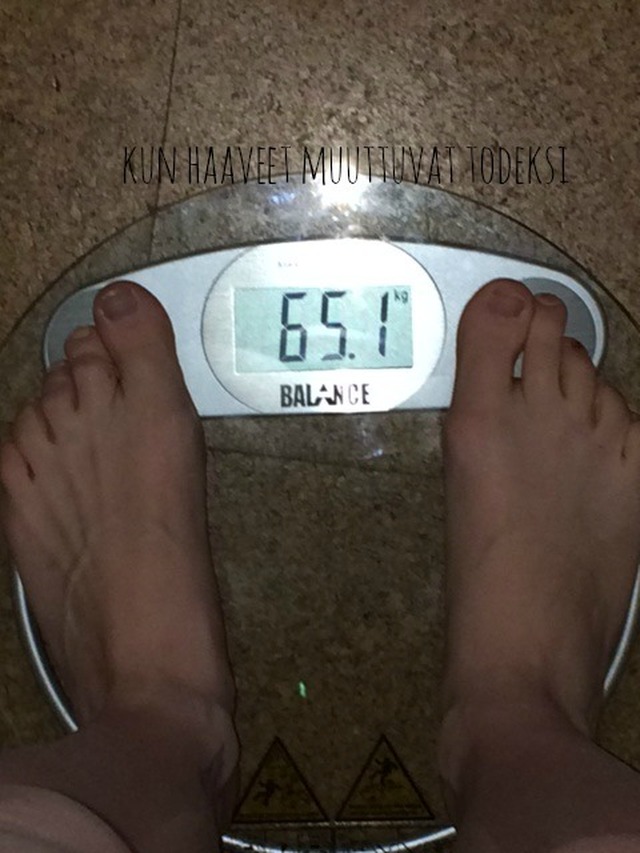 Laihduin 8 kg 5 kuukaudessa.