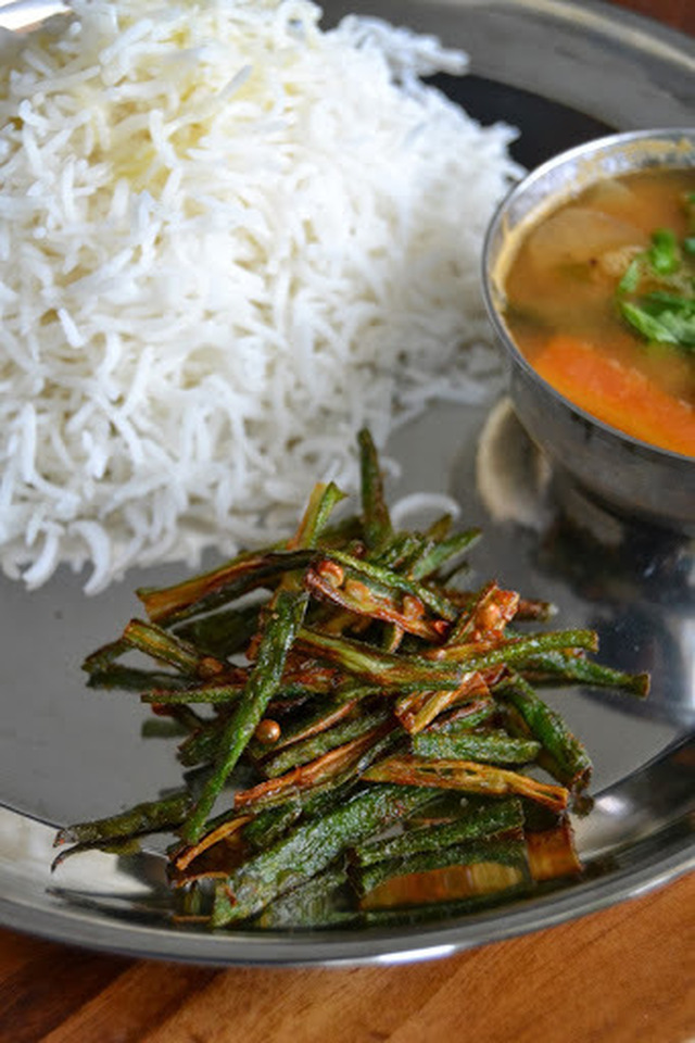 Rapeat okratikut - Bhindi fry