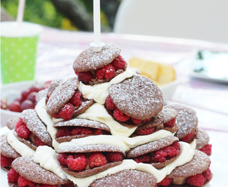 CHOCOLATE RASPBERRY WHOOPIE CAKE