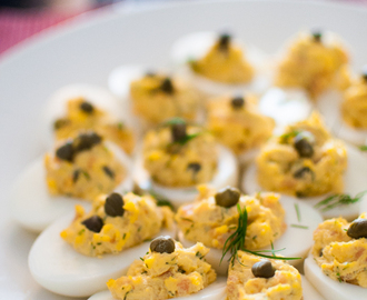 Deviled eggs eli paholaisen munat