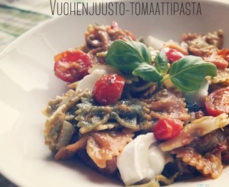 Vuohenjuusto-tomaattipasta