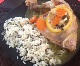 POLLO CASALINGO AL VINO BIANCO - kotirouvan kanaa valkoviinissä ja etikassa