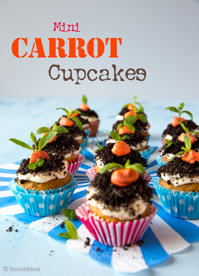 Minikokoiset porkkanamuffinssit – Mini Carrot Cupcakes